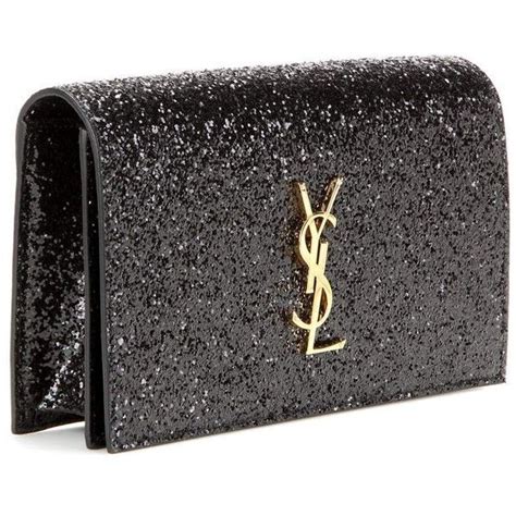 ysl black glitter clutch|ysl clutch nordstrom.